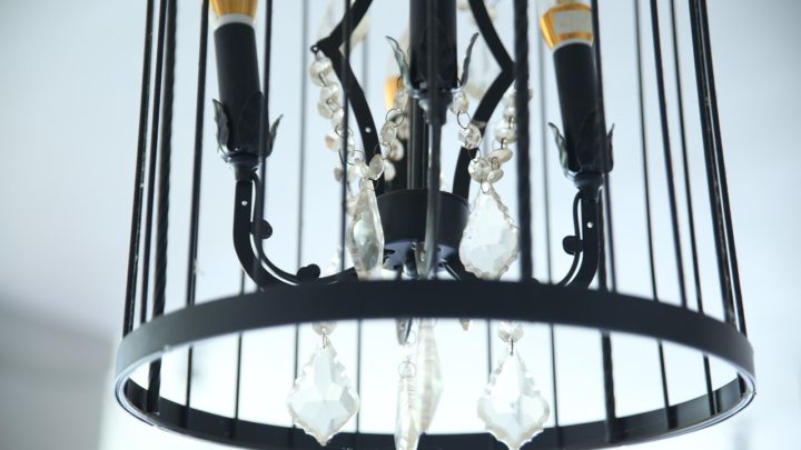 Maximizing Natural Light with a Large Black Chandelier