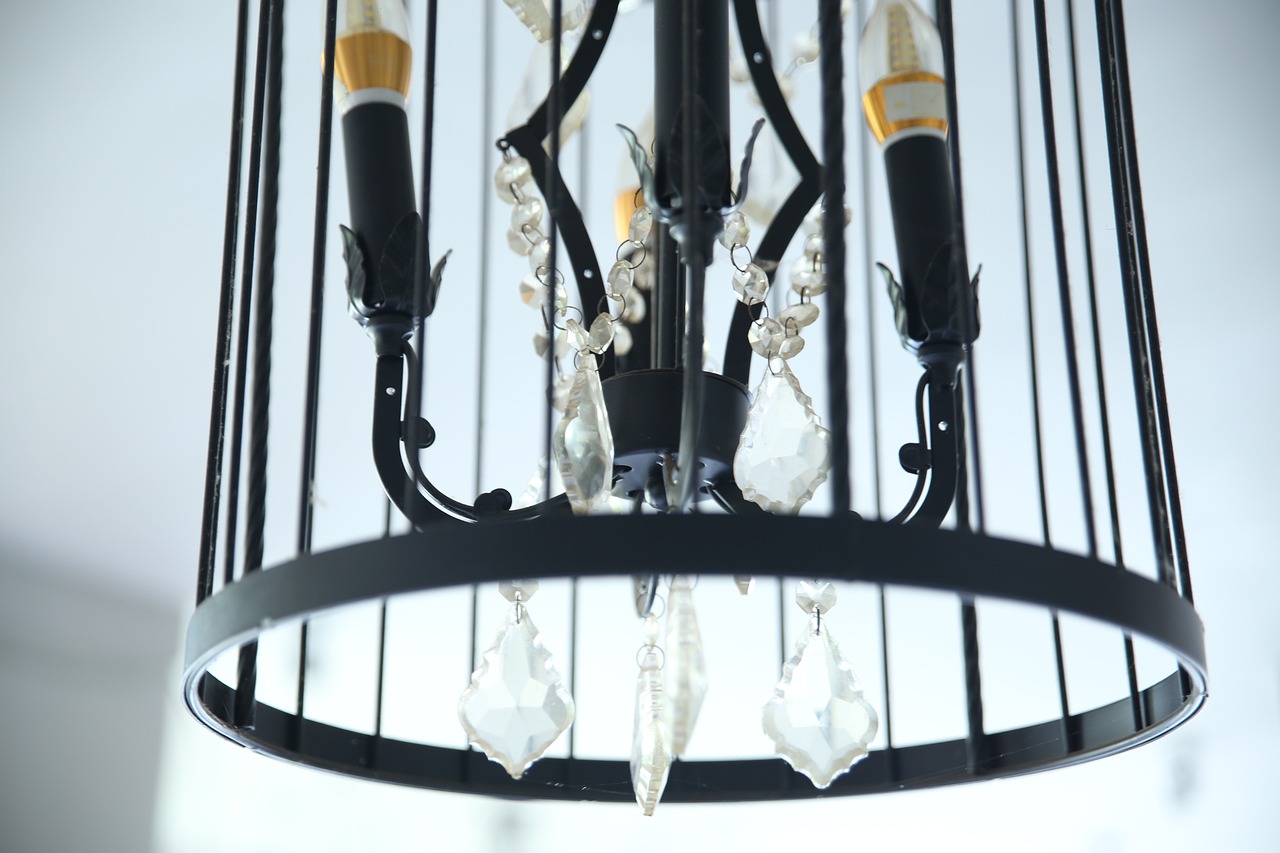 Maximizing Natural Light with a Large Black Chandelier