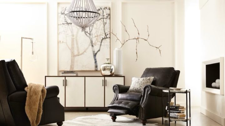 Hooker Furniture Living Room Winslow Black Recliner Chair