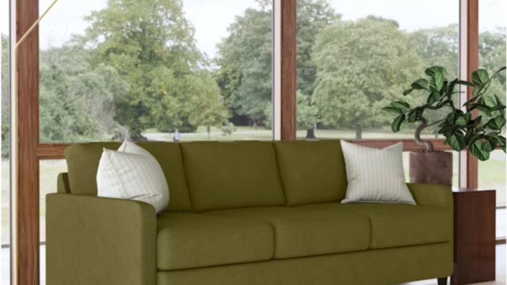 sofa with reversible cushions