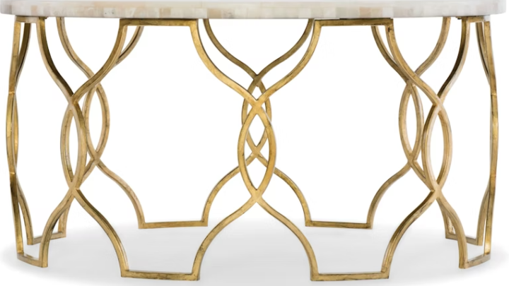 Hooker Furniture Living Room Melange Corrina Cocktail Table 638-50359-WH at Mark Thomas Home