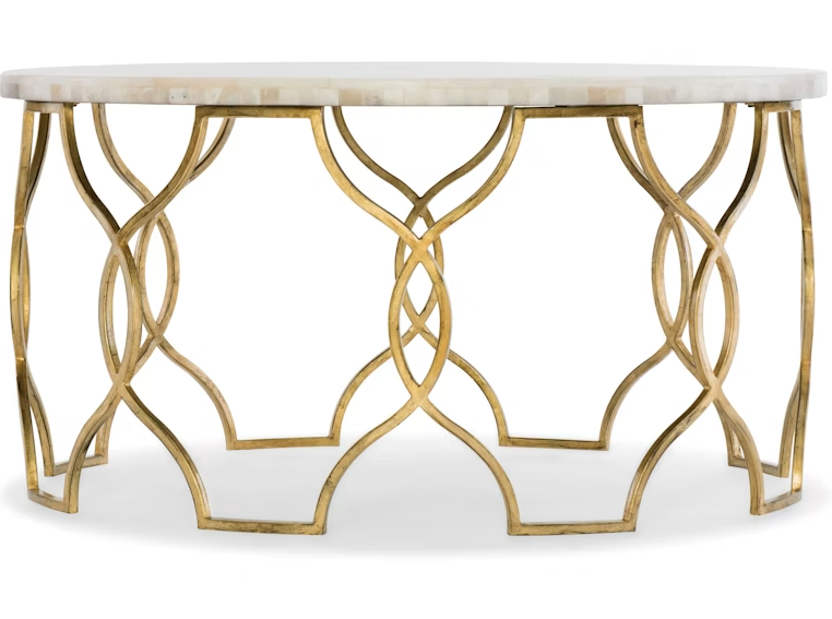 Hooker Furniture Living Room Melange Corrina Cocktail Table 638-50359-WH at Mark Thomas Home