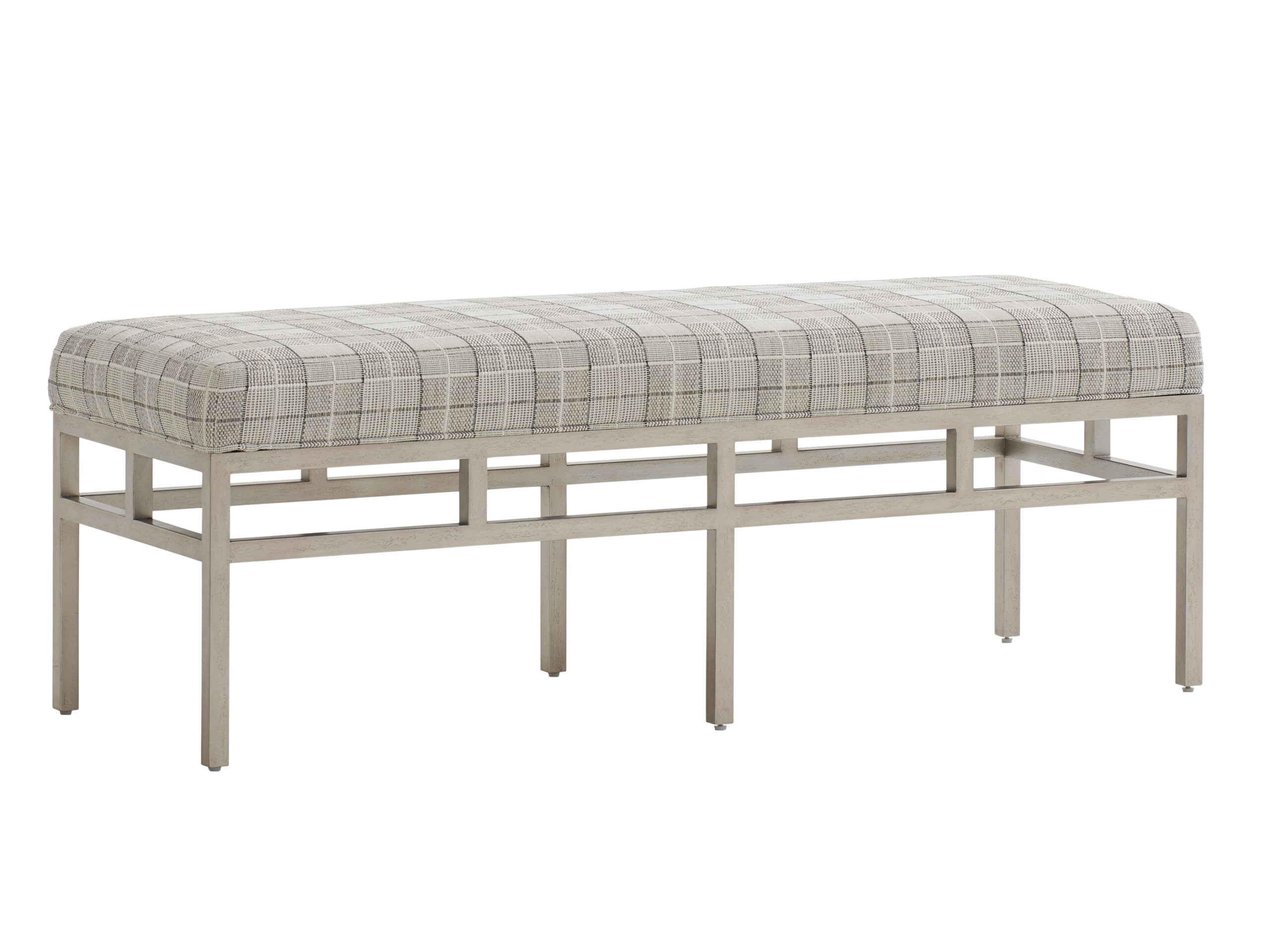 3a9d425326669a2d67ec3dbf520974fb Barclay Butera Upholstery Lucca Metal Bench 5460-25 - Image 1